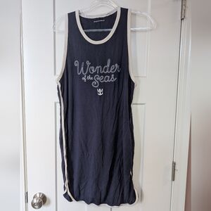 Royal Caribbean Winder of the Seas Dark Blue Shirt Dress